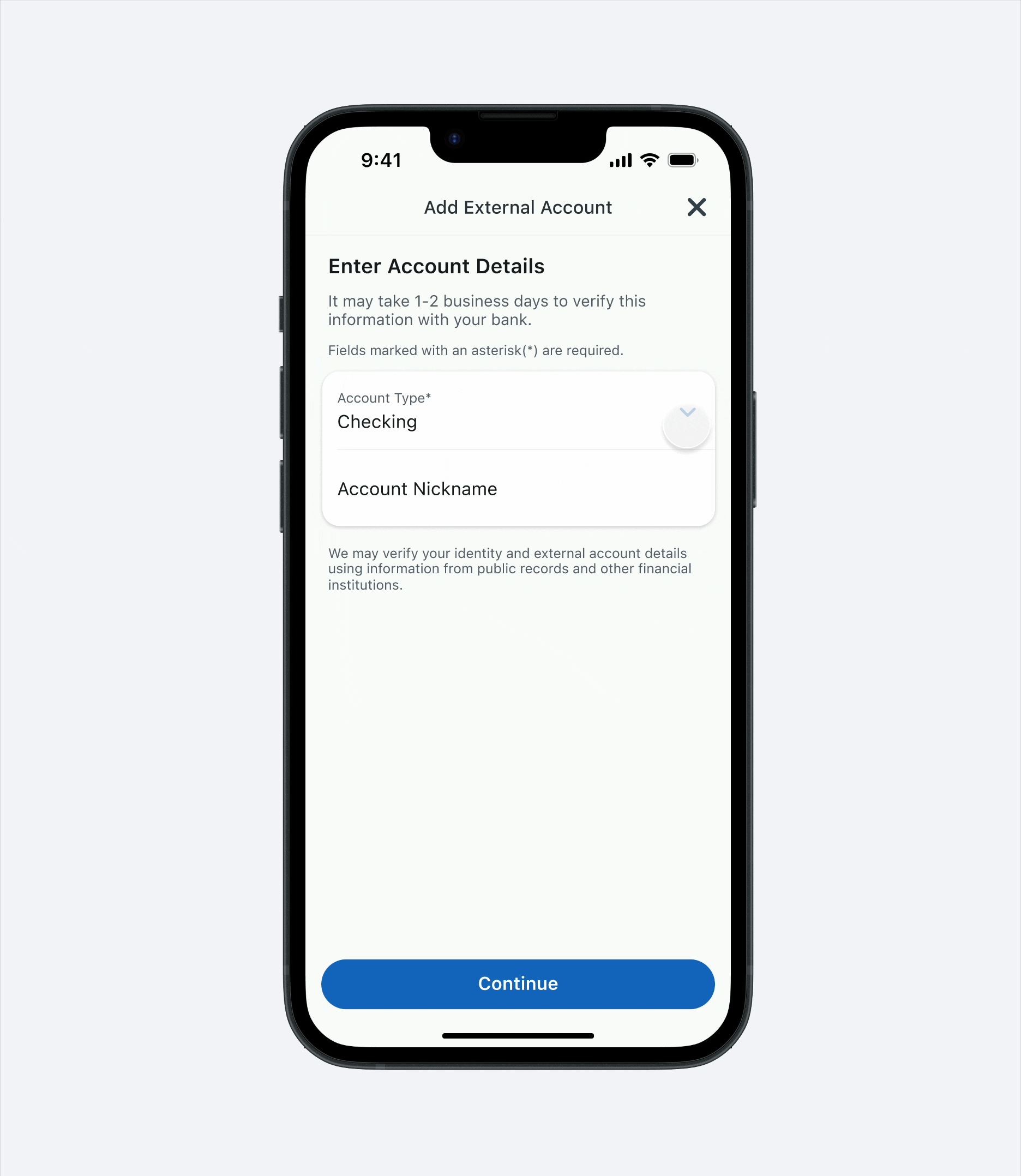 Instant verification so no wait times